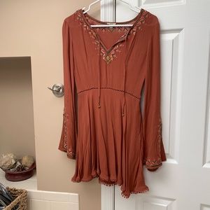 Rust orange dress